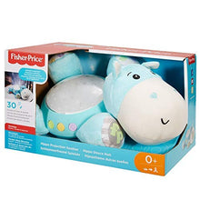 Load image into Gallery viewer, Fisher-Price CGN86 Hippo Plush Projection Soother, New-Born Soft Light Projector White Noise Toy