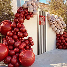 Load image into Gallery viewer, 125Pcs Red Balloon Arch Garland Kit,5M Balloon Garland Kit 5 Inch 10 Inch 12 Inch 36 Inch Pearl Red Latex Balloon for Photo Shoot Valentine Christmas Baby Shower Wedding Birthday Hen Party Decoration