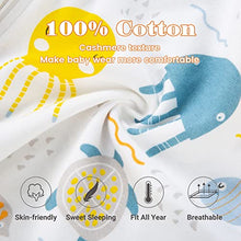 Load image into Gallery viewer, ZIGJOY Baby Sleeping Bag with Legs Long Sleeve 100% Cotton Baby Wearable Blanket Anti-kick Sleep Sack Pyjamas for Infant Toddler Kids Boys Girls from 19-36 Months Little Monster