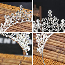 Load image into Gallery viewer, Bridal Tiara Wedding Tiara Crystal Rhinestones Bridal Tiara Crown Headband for Girl Women Decoration on Birthday Wedding Party Prom