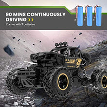 Load image into Gallery viewer, 4DRC C3 RC Cars Remote Control Off Road Monster Truck, Metal Shell Car 2.4Ghz 4WD Dual Motors, All Terrain Hobby Truck with 3 Batteries for 120 Min Play Boy Adult Gifts Toys,Black
