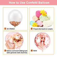 Load image into Gallery viewer, Balloon Arch Garland Kit, 132pcs Rose Gold Birthday Party Decoration, 10pcs Confetti Balloon 120pcs Latex Balloon and Tying Tool, Decoration Balloons for Birthday Wedding Graduation (Rose Gold)