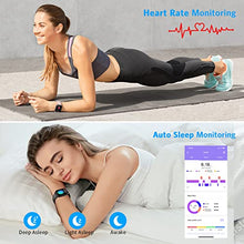 Load image into Gallery viewer, RIVERSONG Smart Watch for Men Women with 1.69" Full Touch Screen, IP68 Waterproof Sports Watch Heart Rate Sleep Monitor Fitness Tracker Compatible with iPhone IOS Android Phones, Motive 3 Black