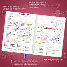 Load image into Gallery viewer, Legend Planner PRO – Deluxe Weekly & Monthly Life Planner to Increase Productivity and Hit Your Goals. Time Management Organizer Notebook – Undated – 18 x 25.5cm Hardcover + Stickers – Hot Pink