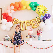Load image into Gallery viewer, Thinbal Balloon Arch Garland Kit, Rainbow Party Decorations 100 PCS 12Inch Latex Rainbow Balloons in Blue Pink Yellow Red White with Foil Helium Balloon for Birthday Wedding Party Supplies