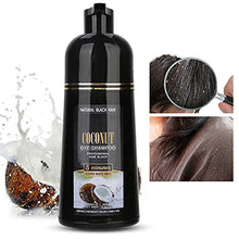 Load image into Gallery viewer, Black Hair Shampoo , 500ml Coconut Ginger Shampoo Fast Black Hair Hair Dye Coloring Nourishing Shampoo