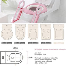 Load image into Gallery viewer, GRANDMA SHARK Kids Toilet Potty Training Chair, Anti-Slip Potty Training Toilet Chair with Foldable for Kids Toddler Unisex (Pink)