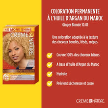 Load image into Gallery viewer, Creme of Nature hair colour, exotic shine colour ginger blonde 10.01