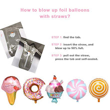 Load image into Gallery viewer, weeyin Candyland Birthday Party Decorations, Sweet Party Decorations with Happy Birthday Banner Candy doughnut Ice Cream Foil Balloon for Girls kids Women Candyland Party Baby Shower Wedding Birthday