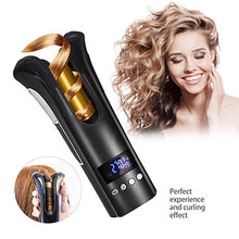 Load image into Gallery viewer, UKLISS Automatic Curling Iron Auto Hair Curler Ceramic Rotating Unbound Automatic Spin and Curl with LED Digital Direction and Temp Setting. (Black)