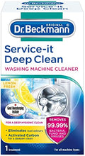 Load image into Gallery viewer, Dr. Beckmann Service-it Deep Clean Washing Machine Cleaner | Removes 99,99 % of bacteria and fungi and viruses | eliminates bad odours | 250 g