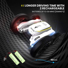 Load image into Gallery viewer, DEERC DE38 Remote Control car, 360° Double Sided, Flipping RC Stunt Car, LED Headlights, 4WD High-Speed Off-Road Toy, Great Gift for Boys and Girls, with 2 Rechargeable Batteries