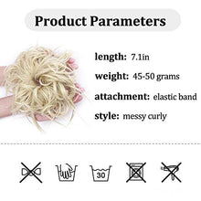 Load image into Gallery viewer, Messy Hair Bun Hair Scrunchies Extensions Curly Wavy Hair Pieces Tousled Updo Extensions Hairpiece With Elastic Rubber Band Hair Scrunchies Hair Accessories
