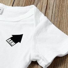 Load image into Gallery viewer, squarex Baby Boys Girls Letter Print Romper Jumpsuit Outfits Clothes (0-6Months, White A)