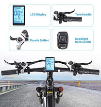 Load image into Gallery viewer, GUNAI Electric Bike 48V Off-road Fat 26” 4.0 Tire E-Bike Electric Mountain Bike with Rear Seat(Black)