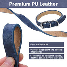 Load image into Gallery viewer, Leather Dog Collar with Bowtie Rivet - Adjustable PU Leather Pet Collars and Bow Tie with Studded Rivet for Small Medium Dogs