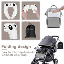Load image into Gallery viewer, Upgrade Gimars Foldable Potty Toilet Training Seat for Baby with Front Anti-SplashBlock/Children Upgrade Portable Travel Baby Toilet Training Seat with 8 Antislip Silicone Pads & Carry Bag (White)