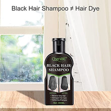 Load image into Gallery viewer, Black Hair Shampoo, Darkening Shampoo, Hair Growth Shampoo, Grey Reverse Hair Color Shampoo Natural Darkening Black Hair Ginger Colorin, Restore Lustrous and Shiny Hair