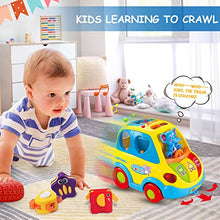 Load image into Gallery viewer, CAEGALKIMY Baby Toys for 1 Years Old Boys Girls Crawling Car Shape Sort Toys 6 12 18 Months Early Education Toys with Musical Light for 1st Birthday Gifts Kids Age 1 2 Years Old