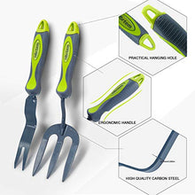 Load image into Gallery viewer, Hortem Garden Tools Set, 9PCS Gardening Tools Gifts for Women Men, Include Durable Steel Trowel Set, Large Garden Tote Bag, Garden Gloves and Hand Pruner