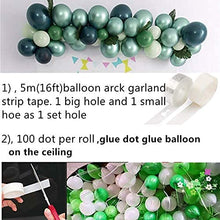 Load image into Gallery viewer, Captank Green Gold Balloons Garland Arch kit 70 Latex Dark Green Balloon Metallic Gold Balloon Green Jungle theme Party Decorate Kit for Adult Birthday Anniversary Christmas Picnic Party Decor