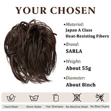Load image into Gallery viewer, SARLA Messy Bun Hair Pieces for Women Thick Hair Buns Hairpieces Wavy Stright Fake Hair Scrunchies Chignon Ponytail Hair Accessories