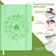 Load image into Gallery viewer, Clever Fox Budget Book – Financial Planner Organizer & Expense Tracker Notebook. Money Planner Account Book for Household Monthly Budgeting and Personal Finance. Compact Size (13.5x19cm) – Mint Green