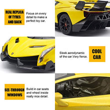 Load image into Gallery viewer, LAFALA Remote Control Car-RC Cars Authorized by Lamborghini 1:24 Scale 2.4G Electric Super Sports Racing Hobby Toy Car Model with Lights and Controller for Boys Girls Adults (Yellow)
