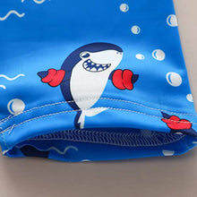 Load image into Gallery viewer, Cutebbclo Baby Boy Swimming Suit Swinsuit Boys Swimwear Toddler Rash Guard Zipper One Piece Short Sleeve Sunsuit Beach Bathing Suits (A-Blue), 1-2 Years