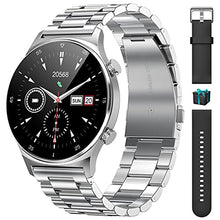 Load image into Gallery viewer, LIGE Smart Watch for Men, 1.3" HD DIY Full Touch Screen IP67 Waterproof Fitness Tracker Watches with Heart Rate Sleep Monitor Pedometer Activity Tracker for Android iOS (Silver)