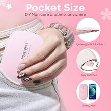 Load image into Gallery viewer, Modelones Gel Nail Polish Kit Starter with U V Lamp Portable LED Dryer Lamp, 6 Colors Soak Off Pastel Pink Gel Nail Polish Set/Gel Top & Base Coat/Essential Manicure Tools Nail Art Kit for Beginner