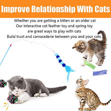 Load image into Gallery viewer, 12 Pcs Cat Toys for Indoor Cats Kitten Plush Catnip Toy Cat Teeth Cleaning Toys Interactive Cat Feather Teaser Wand Spring Toy