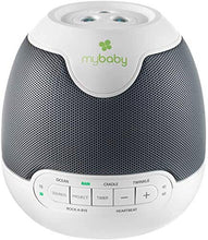 Load image into Gallery viewer, MyBaby SoundSpa Lullaby Sounds & Picture Projection, Start a Nightly Ritual of Lullabies & Natural Sounds, Heartbeat, Gentle Rain, Ocean Waves, Image Projector, Perfect for Bed/Nap Time, Nursery