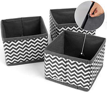 Load image into Gallery viewer, ilauke Fabric Dresser Drawer Dividers Set of 8 Wardrobe Closet Organiser Foldable Storage Box for Socks Underwear Bras Ties Toys