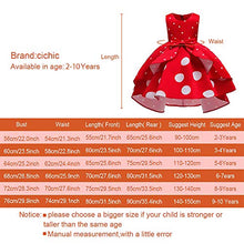 Load image into Gallery viewer, Cichic Girls Dresses for Party Kids Wedding Birthday Dress Elegant Dresses Kids Prom Ball Gown Baby Girl Occasion Dress 0-10 Years (3-4years, Red Dot)