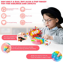 Load image into Gallery viewer, Pop Push It Bag, YOINGO Poppet Fidget Bag Toy Purse, 2 in 1 Popit Bag Handbags with Adjustable Shoulder Strap Length, Anti Stress Silicone Push Bubble Messenger Bag for Girls Kids Adults(Ice Cream)