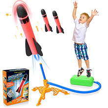 Load image into Gallery viewer, SAITCPRY Boy Toys for 4 5 6 Year Old Girl, Stomp Toy Rockets Toys Boys Toys Age 3-9 Girl Gifts for 3-12 Year Old Girl Kids Toy Age 3 4 5 Sensory Toy Rocket for Kid Outdoor Toy Garden Toy Autism Toy