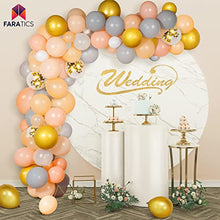 Load image into Gallery viewer, FARATICS Balloon Arch Kit with Balloon Pump, 135pcs Honey Peach Balloons Garland Kit - Orange Macaron Birthday Balloons - For Wedding Baby Shower Party and Birthday Decorations Suitable for Any Event