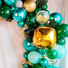 Load image into Gallery viewer, Jungle Safari Theme Party Supplies, 167Pcs Jungle Party Balloon Garland Kit with Palm Leaves, Green Balloons Arch Kit for Kids Boys Girls Birthday Party, Baby Shower, Safari Party Decorations Backdorp