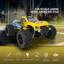 Load image into Gallery viewer, Remote Control Car 1/16 RC Cars 50km/h Off Road RC Cars for Adults, 4WD High Speed Monster Truck, Radio Controlled Car Race Buggy Car for Children and Boys - Yellow 162