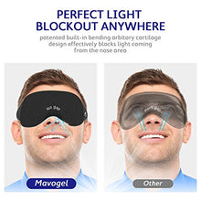 Load image into Gallery viewer, Mavogel Cotton Sleep Eye Mask - Updated Design Light Blocking Sleep Mask, Soft and Comfortable Night Eye Mask for Men Women, Eye Blinder for Travel/Sleeping/Shift Work, Includes Travel Pouch, Black