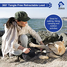 Load image into Gallery viewer, Dento Care Arman Retractable Dog Lead with Anti-slip Handle, Tangle Free Leads for Medium Dogs, 3m Strong Zinc Alloy Hook, Switch, Pet Walking Leash Dogs/Cats