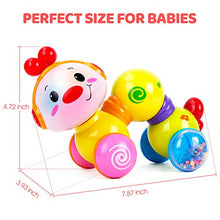 Load image into Gallery viewer, CubicFun Baby Toys 6 Months Plus Musical Press and Go Inchworm Toy with Light up Face Caterpillar Crawling Newborn Toddler Toys for 6 8 9 10 12 Month Babies Toys for 1 2 Year Old Girls Boys