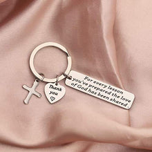 Load image into Gallery viewer, Sunday School Teacher Appreciation Gifts for Every Lesson You've Prepared The Love of God Has Been Shared Religious Bible Study Teacher Keychain Gift (Every Lesson Keychain)
