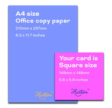 Load image into Gallery viewer, Huxters Stepmum Birthday Card – Funny Mother’s Day Card for Stepmother – Stepmother Birthday– Original Artwork Birthday Card for Step Mum – A5