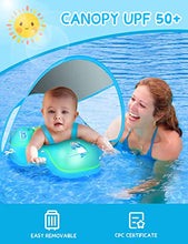 Load image into Gallery viewer, LAYCOL Baby Swimming Float Inflatable Baby Pool Float Newest with Sun Protection Canopy, Baby Swim Float for Age of 3-36 Months(Blue,S)