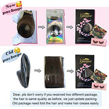 Load image into Gallery viewer, Googoo Clip in Hair Extensions Ombre Natural Black to Light Brown Remy Human Hair Extensions Clip in Real Natural Hair Straight Double Weft Hair Extensions 7pcs/120g 16inch