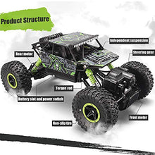 Load image into Gallery viewer, SZJJX RC Crawler Car Toy Gift for 6-12 Years Old Kids, 2.4Ghz 4WD Off-Road Remote Control Car Monster Truck Toy with 2 Batteries for Boys Girls-Green