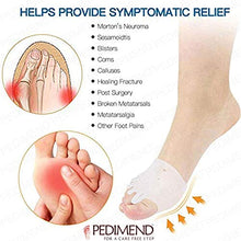 Load image into Gallery viewer, Pedimend 2 Pairs Gel Toe Separators Metatarsal Pads, Gel Toe Straightener for Overlapping Toes, Bunion Corrector, Hallux Valgus Forefoot Pain Relief