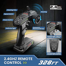 Load image into Gallery viewer, DEERC Brushless RC Cars 35 MPH High Speed Remote Control Car 4WD 1:18 Scale Monster Truck for Kids Adults, All Terrain Off Road Truck with Extra Shell 2 Battery,40+ Min Play Car Gifts for Boys